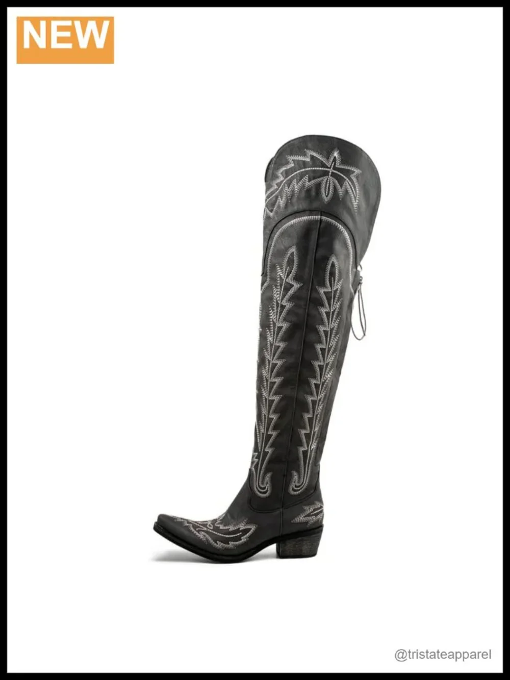 Thigh High Cowgirl Boots Wide Calf Western Embroidered Over The Knee Faux